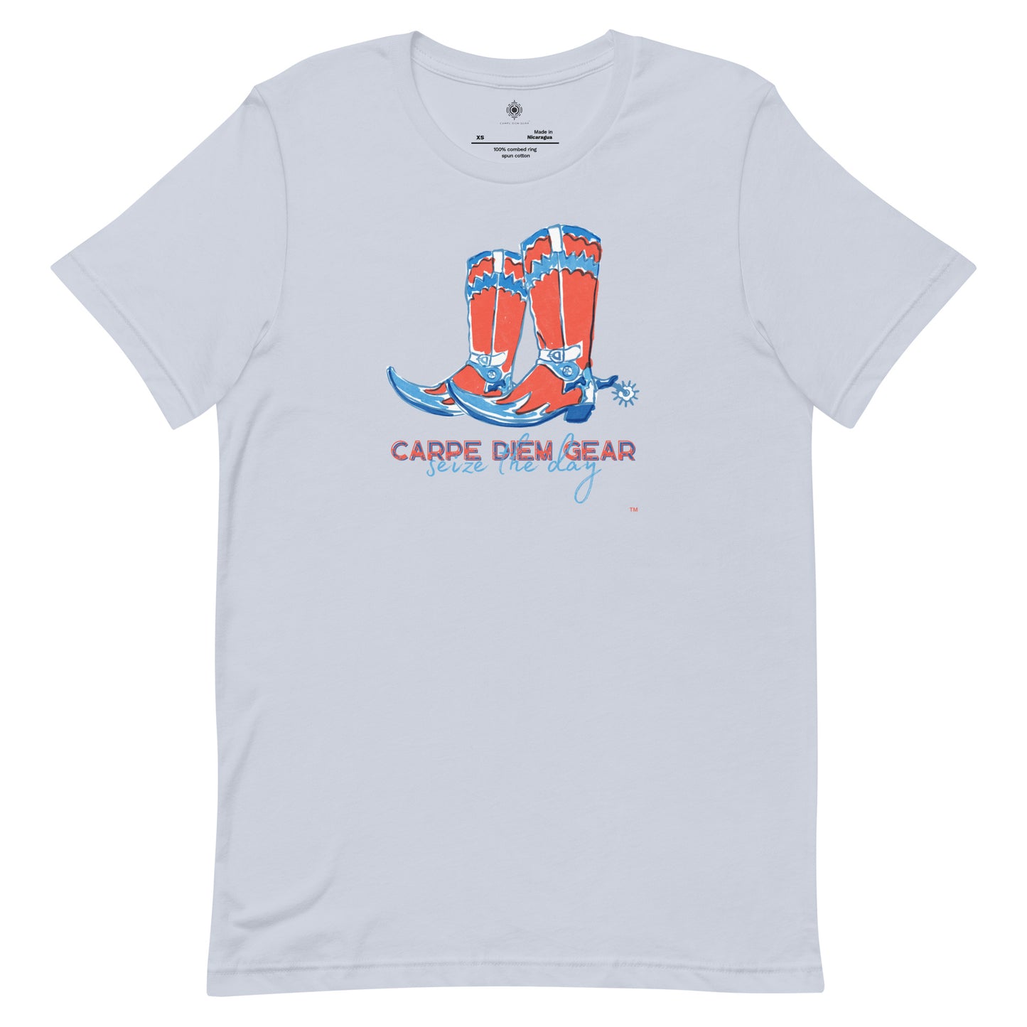 Carpe Diem Gear | Americana  | Cowboy Boots | Unisex 100% Cotton T-Shirt
