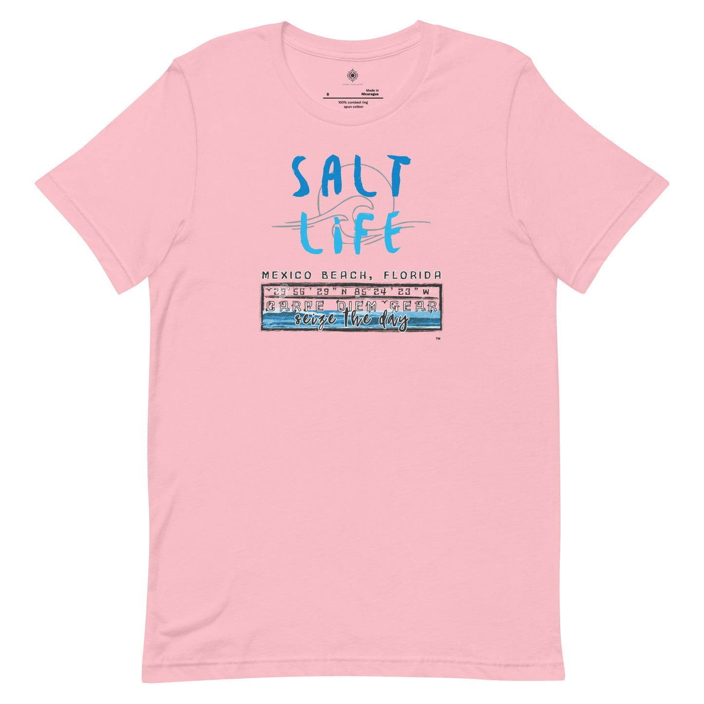 Carpe Diem Gear | Beach Life | Mexico Beach Salt Life | Unisex 100% Cotton T-Shirt