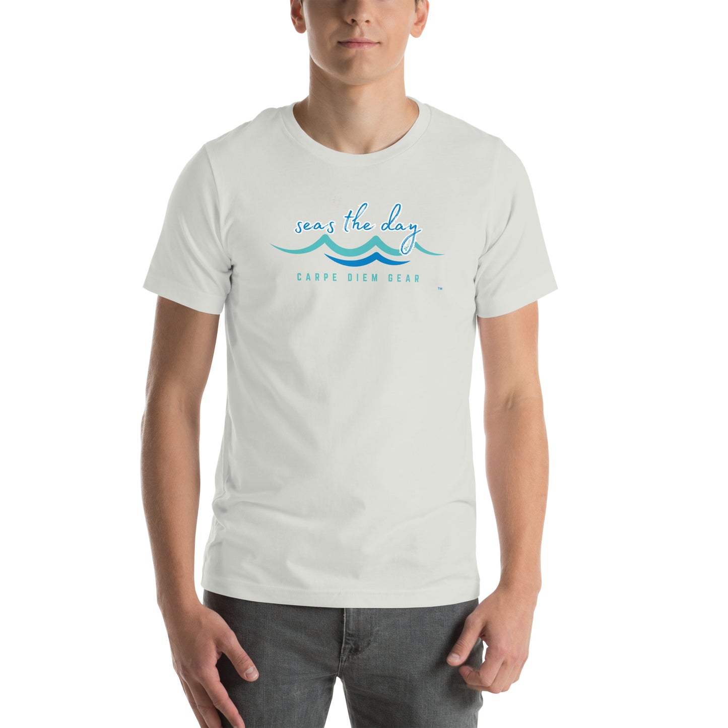 Carpe Diem Gear | Surf's Up| Surfing Watercolor DELUXE | Unisex 100% Cotton T-Shirt