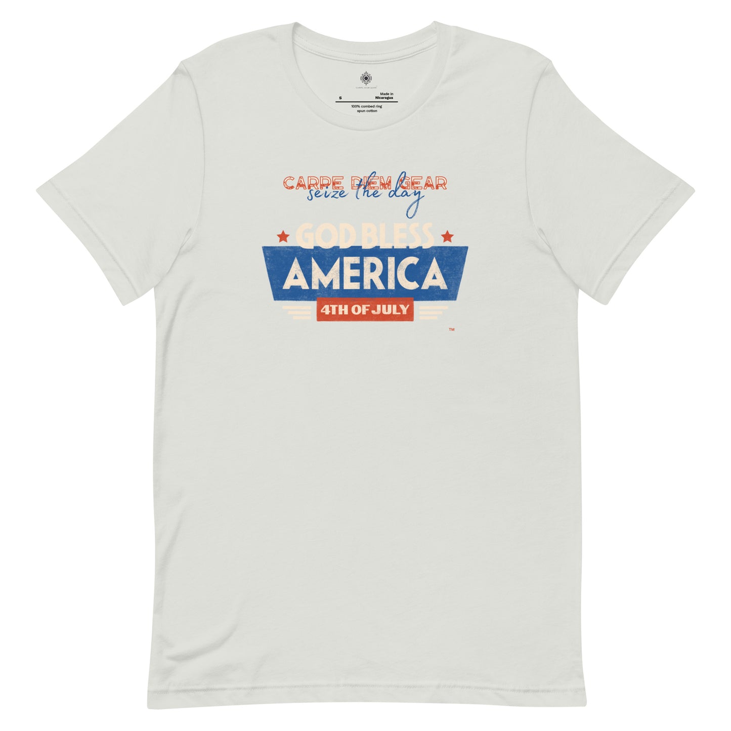 Carpe Diem Gear | Americana  | God Bless America | Unisex 100% Cotton T-Shirt