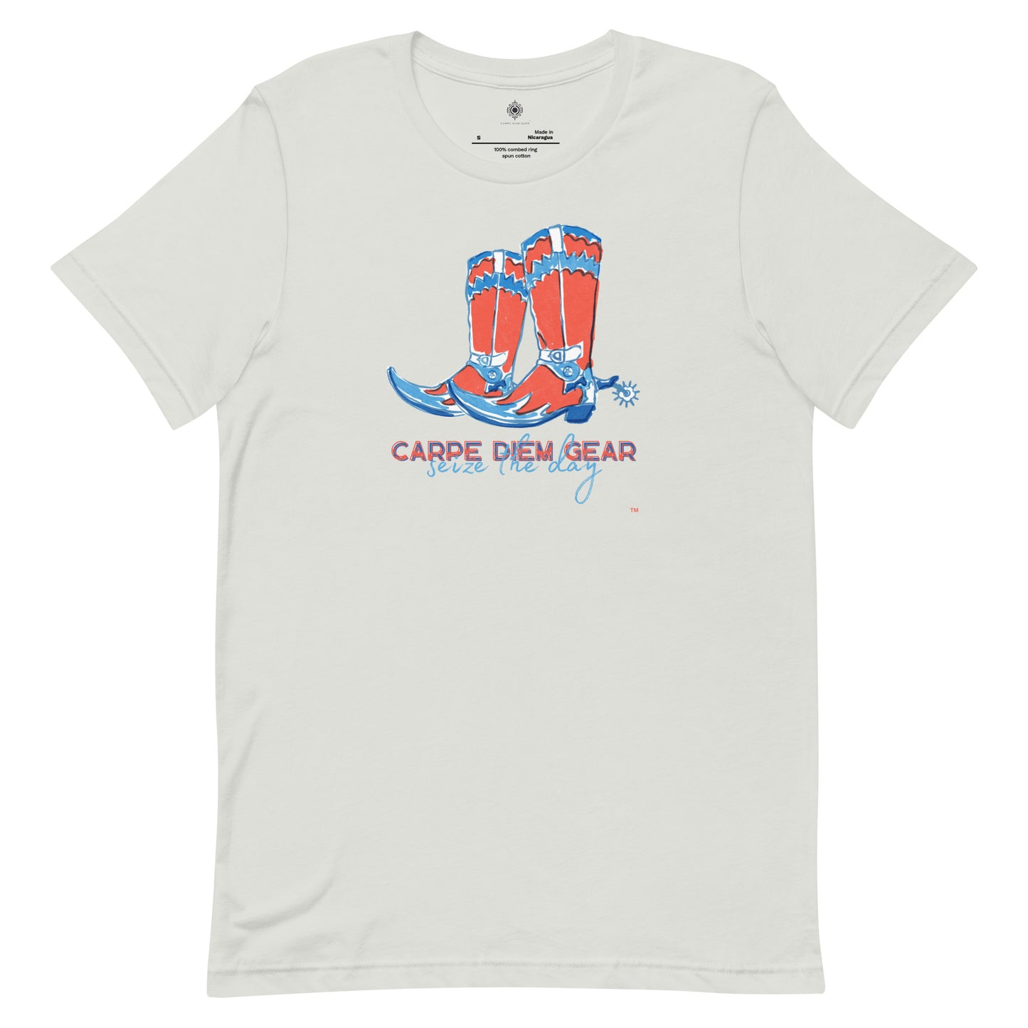 Carpe Diem Gear | Americana  | Cowboy Boots | Unisex 100% Cotton T-Shirt