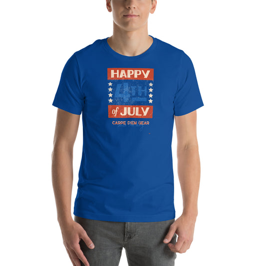 Carpe Diem Gear | Americana  | Happy 4th of July | Unisex 100% Cotton T-Shirt