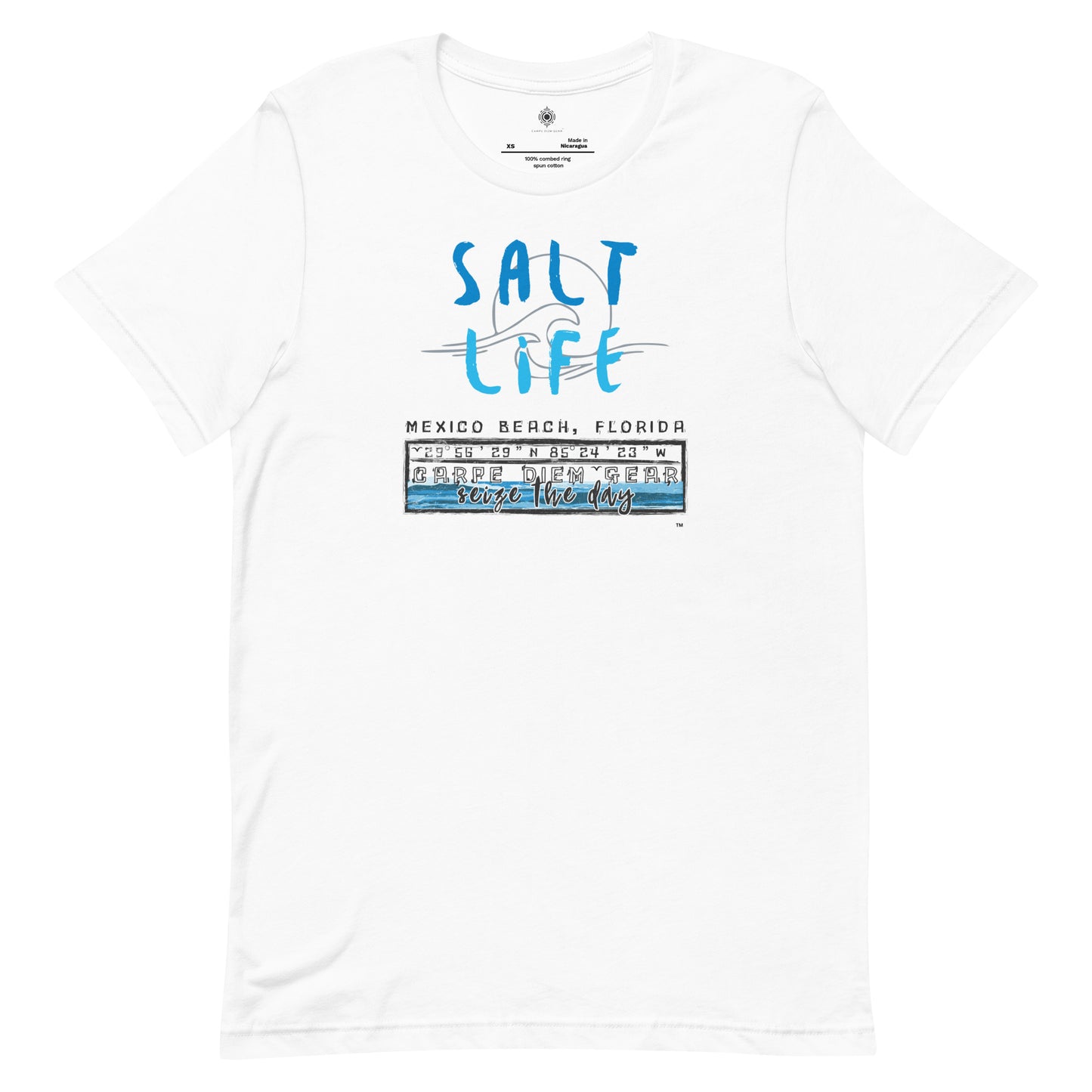 Carpe Diem Gear | Beach Life | Mexico Beach Salt Life | Unisex 100% Cotton T-Shirt