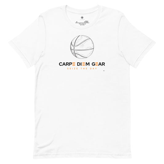 Carpe Diem Gear | Simply | Basketball | Unisex 100% Cotton T-Shirt