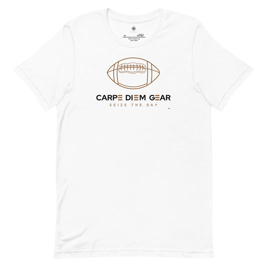 Carpe Diem Gear | Simply | Football | Unisex 100% Cotton T-Shirt
