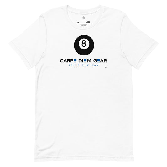 Carpe Diem Gear | Simply | 8-Ball | Unisex 100% Cotton T-Shirt