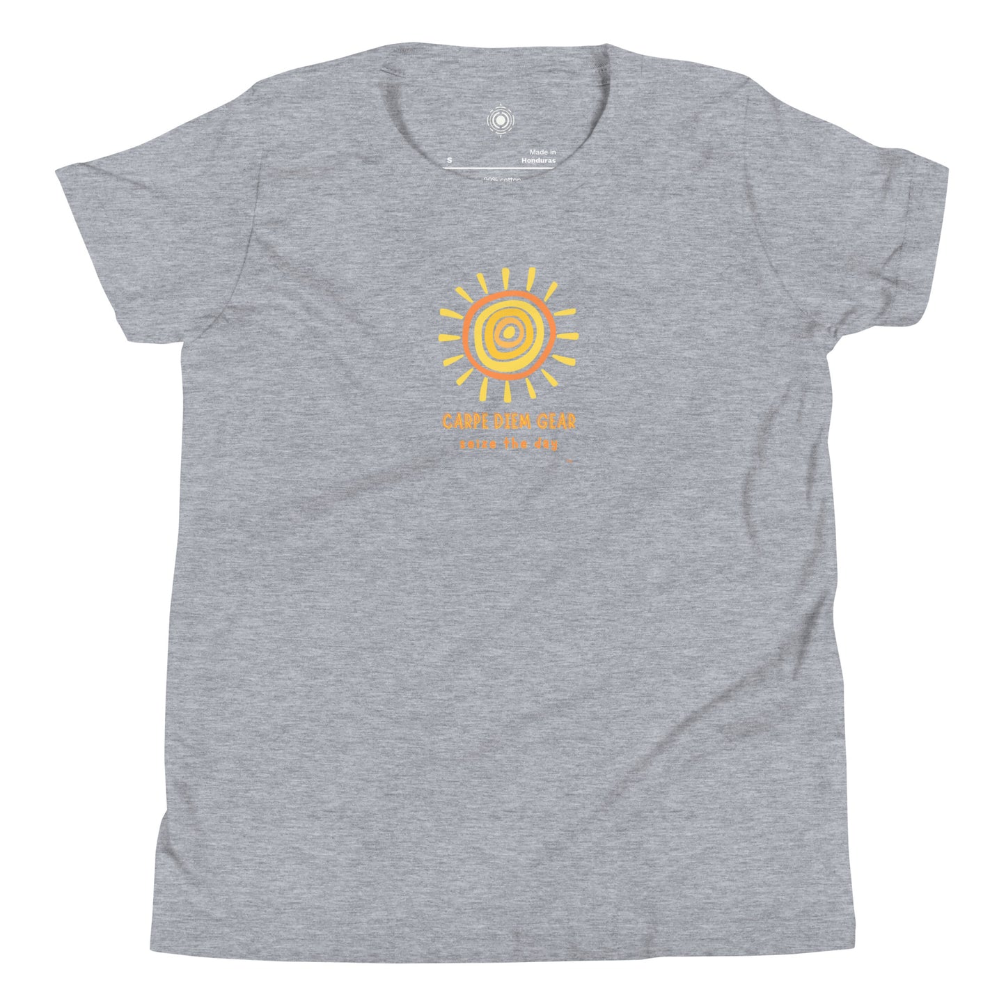 Carpe Diem Gear | Kid's Club | Sunshine | Youth 100% Ring-Spun Cotton Short Sleeve T-Shirt