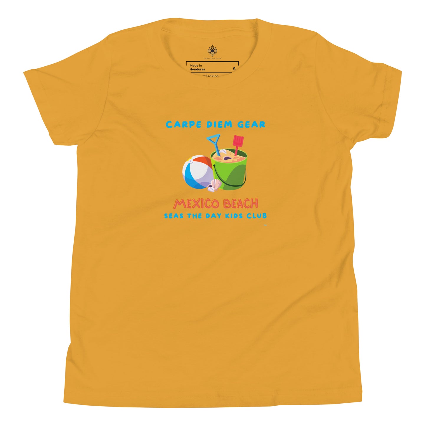Carpe Diem Gear | Beach Life | Mexico Beach Kids Club Beach Toys | Unisex 100% Cotton T-Shirt